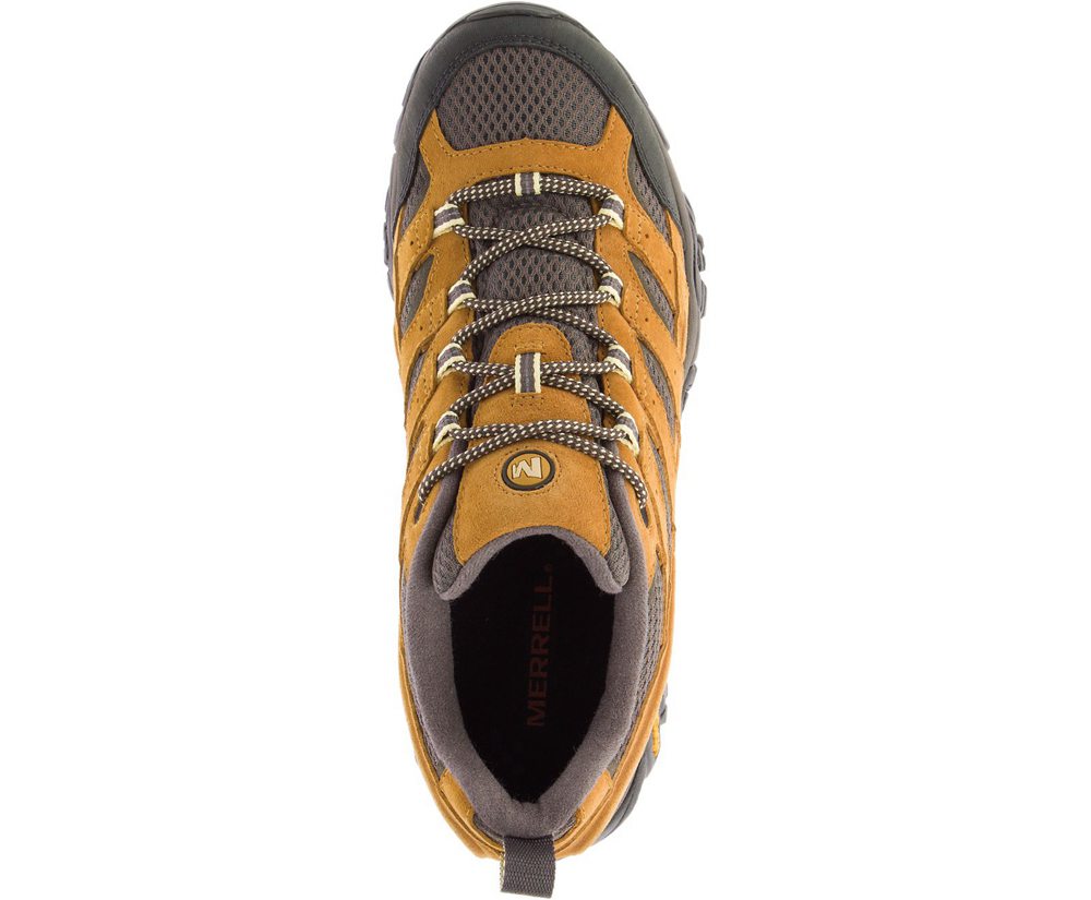 Buty Trekkingowe Merrell Męskie Brązowe/Czarne - Moab 2 Ventilator - 752180-WSO